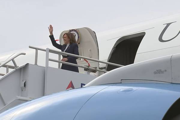 Vice President Kamala Harris arrives in Atlanta for Georgia Tech visit