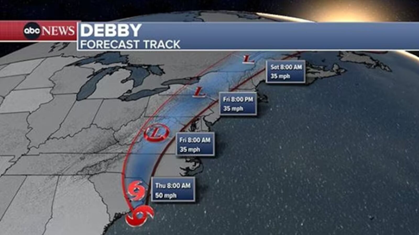 Tropical Storm Debby tracker, maps Latest storm path 95.5 WSB