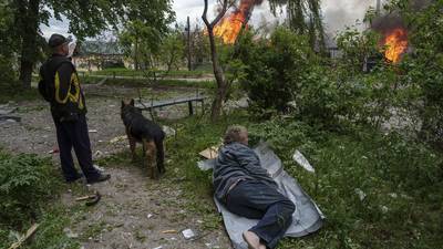 Thousands of civilians flee northeast Ukraine as Russia presses a renewed border assault