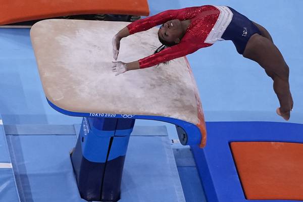 Simone Biles pulls out of women’s gymnastics team final, US takes silver
