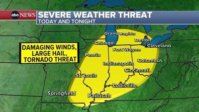 Cross-country storm to slam Midwest with severe weather before reaching Northeast