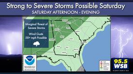 Strong to Severe Storms Possible Saturday in Metro Atlanta