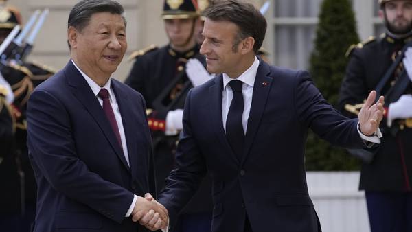 Macron sets trade and Ukraine as top priority as China's Xi Jinping pays a state visit to France