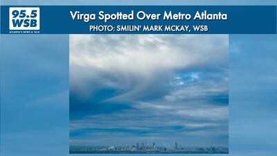 YOUR PHOTOS: Virga, or “jellyfish clouds” spotted over Metro Atlanta Tuesday morning