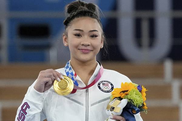 Who is Sunisa Lee, gold medalist in Olympic gymnastics all-around?