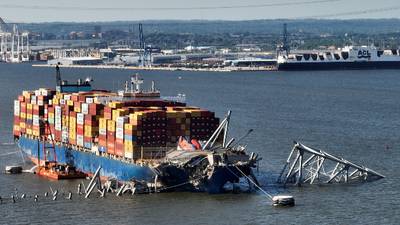 Ship that destroyed Baltimore bridge expected to be refloated, moved Monday