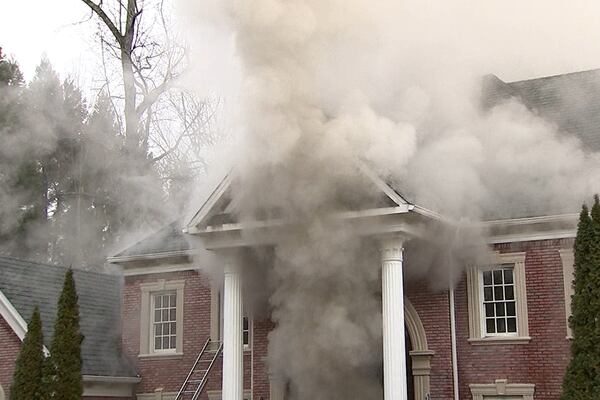 Family escapes after basement fire spreads through Buckhead mansion