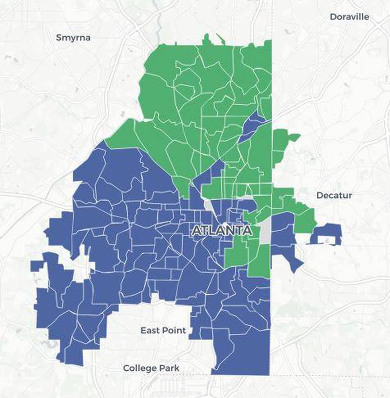 Racial politics: Distinct voter split in Atlanta Mayoral Runoff ...