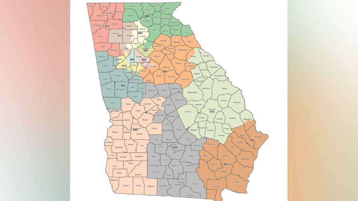 Longawaited new proposed congressional map of released 95.5 WSB