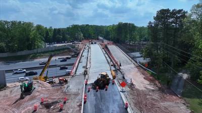 Major bridge that connects drivers to I-285 reopening months after it was hit
