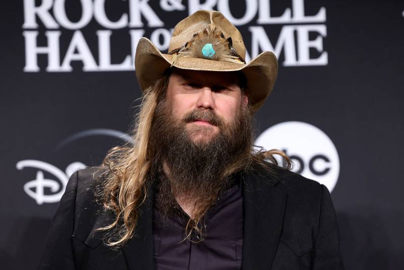 NEW YORK, NEW YORK - NOVEMBER 03: Chris Stapleton attends the 38th Annual Rock & Roll Hall Of Fame Induction Ceremony at Barclays Center on November 03, 2023 in New York City. (Photo by Arturo Holmes/Getty Images for The Rock and Roll Hall of Fame )