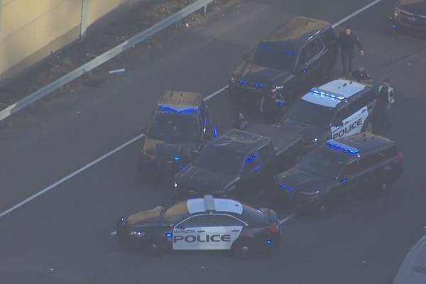 All lanes of I-75 in Cobb County reopen after large police presence surround truck during rush hour