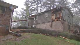 Trees fall on homes, powerlines as storms move through North Georgia