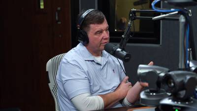 Mark Arum talks to Kyle Waide from the Atlanta Community Food Bank