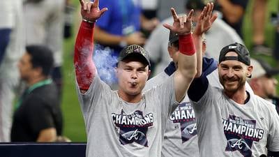 The pearls are back: Joc Pederson returns to Atlanta to face Braves, get World Series ring