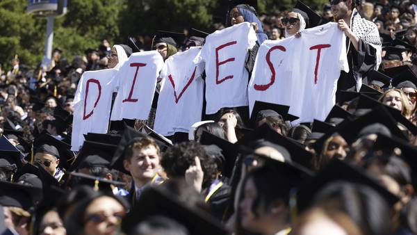 Pro-Palestinian protests dwindle on campuses as some US college graduations marked by defiant acts