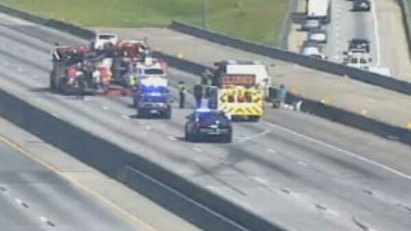 Overturned RV blocks all lanes of I-20 westbound, traffic is being rerouted