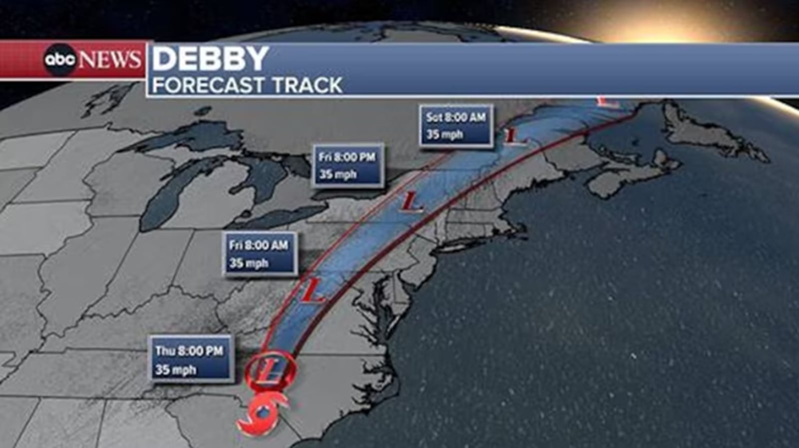 Tropical Storm Debby tracker, maps Latest storm path 95.5 WSB