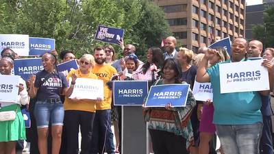 Harris campaign launches first Georgia rally at state capitol, GOP prepares for a fight