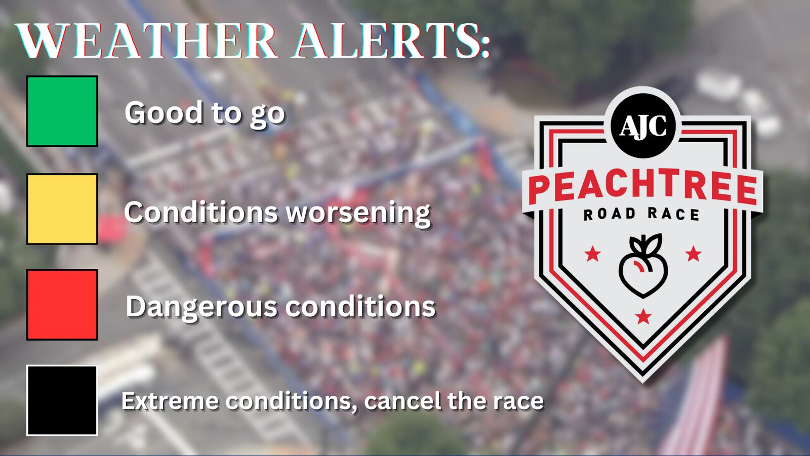 AJC Peachtree Road Race ends early with black flag alert issued for