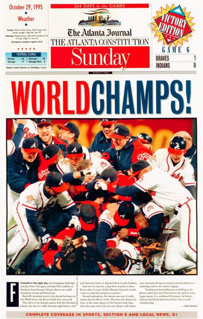 Photos: Braves World Series Game 6, Oct. 28, 1995