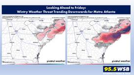 Wintry Weather Threat Trending Downwards for Friday in Metro Atlanta