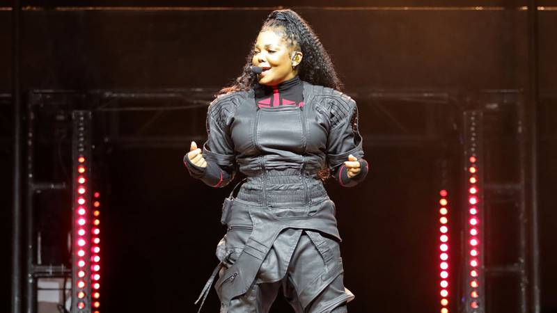 Janet Jackson performing on stage.