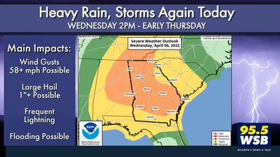 More Strong to Severe Storms Possible Today