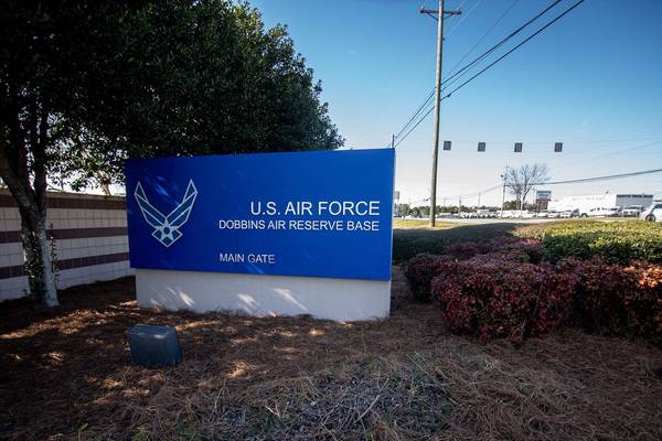 Police give the all-clear at Dobbins Air Reserve Base after investigating suspicious vehicle