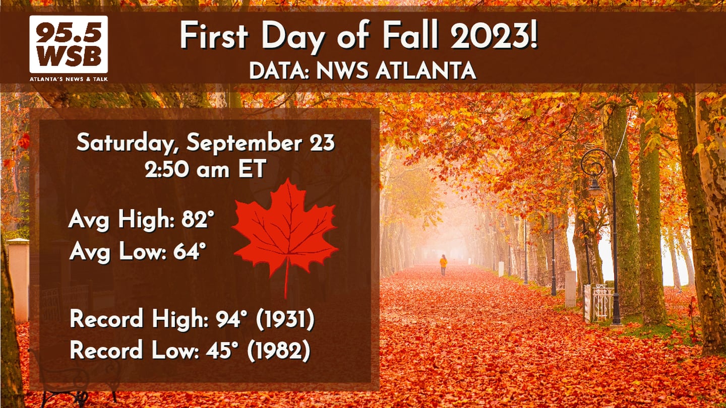 Falling into Autumn! Saturday marks the First Day of Fall 95.5 WSB