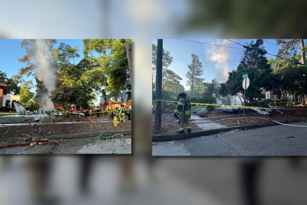 Plane crashes in front yard of east Georgia home