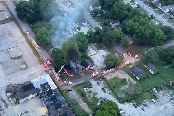 Crews respond to multi-home fire, part of busy road blocked off