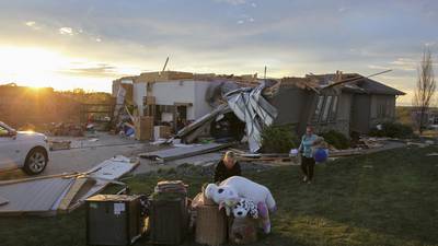 Midwest tornadoes flatten homes in Nebraska suburbs and leave trails of damage in Iowa