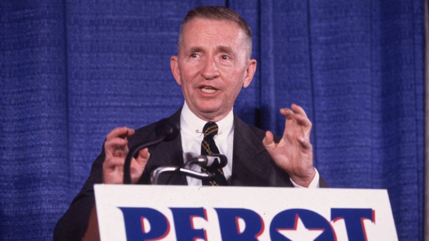 The businessman was the first third-party candidate to participate in a televised debate with the two major party candidates.