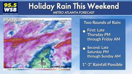 Dry leading up to Thanksgiving, but two rounds of rain this weekend