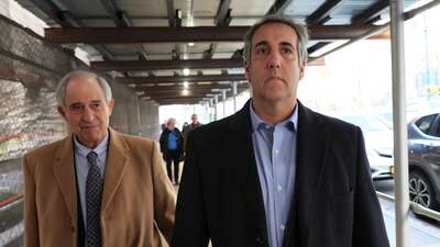 Former fixer Michael Cohen meets with prosecutors investigating Donald Trump