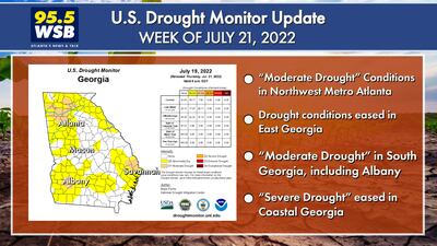 Recent rainfall helps ease drought conditions throughout Georgia, including Metro Atlanta