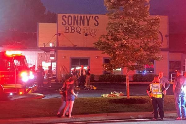 Fire at Gwinnett Sonny’s BBQ restaurant caused by lightning strike, firefighters say