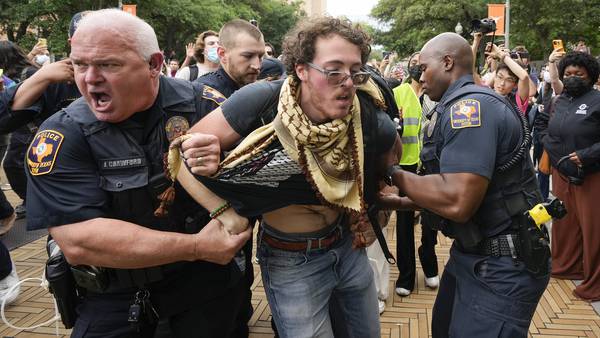 Dozens arrested on California campus after students in Texas detained as Gaza war protests persist