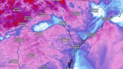 Wind Advisory in effect for Metro Atlanta through 7pm Monday