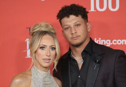NEW YORK, NEW YORK - APRIL 25: (L-R) Brittany Mahomes and Patrick Mahomes attend the 2024 TIME100 Gala at Jazz at Lincoln Center on April 25, 2024 in New York City. (Photo by Dimitrios Kambouris/Getty Images for TIME)
