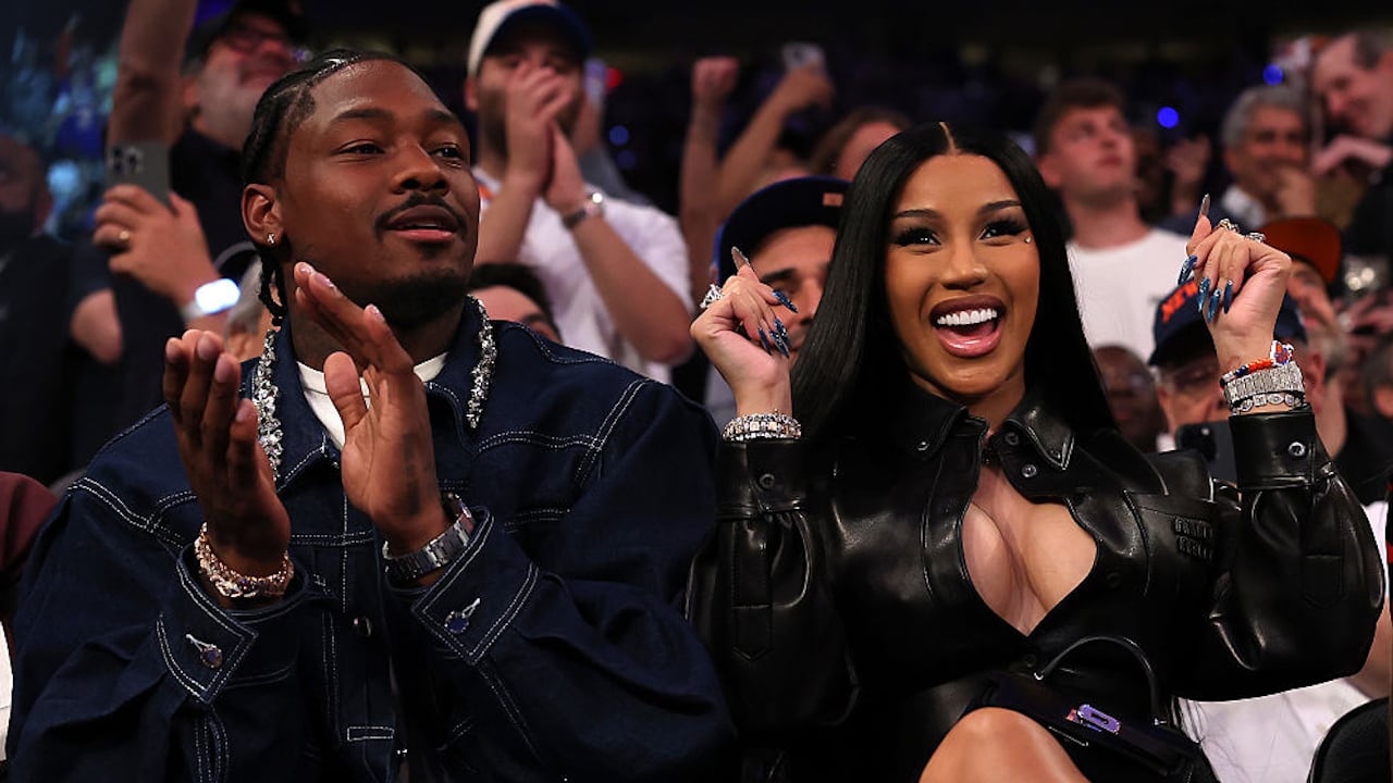 File photo. The couple, shown attending a Knicks-Celtics game earlier this year, welcomed their first child together earlier this month.