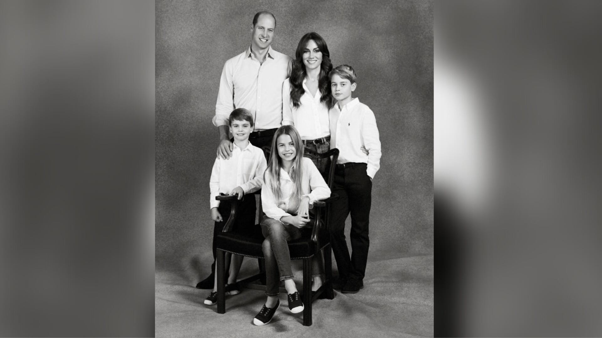 William, Kate and children.