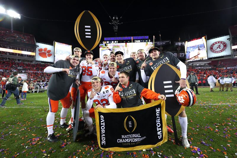 2017 CFP National Championship Clemson Tigers Alabama Crimson Tide