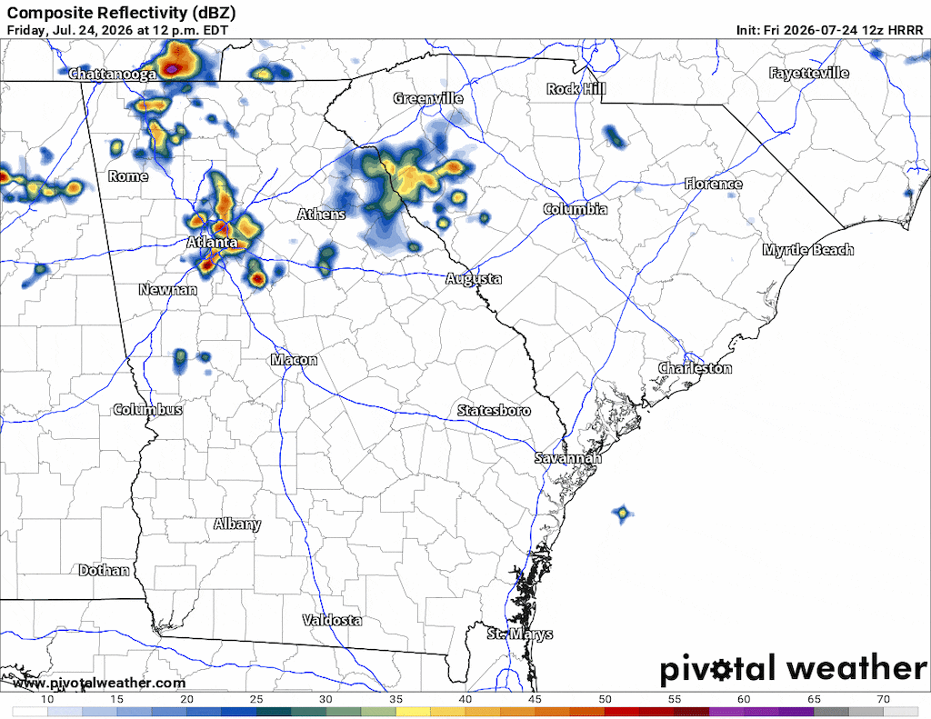 Flood Watch in effect as heavy rain, thunderstorms roll through Metro Atlanta today
