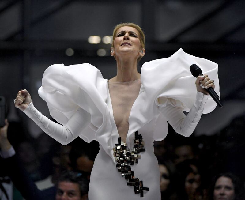 LAS VEGAS, NV - MAY 21: Singer Celine Dion performs during the 2017 Billboard Music Awards at T-Mobile Arena on May 21, 2017 in Las Vegas, Nevada. (Photo by Ethan Miller/Getty Images)