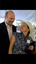 Mary Carol Harsch and her husband of 17 years, John Harsch, who was a popular Henry County physician and avid cyclist. He was killed by a driver in April 2016.