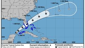 Potential Tropical Cyclone One expected to become Tropical Storm Alex this afternoon