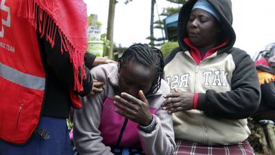 A fire at a school dormitory in Kenya kills 17 students and seriously burns 13 others