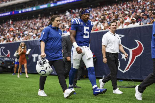 Colts rule out QB Anthony Richardson with concussion, will start Gardner Minshew vs. Ravens